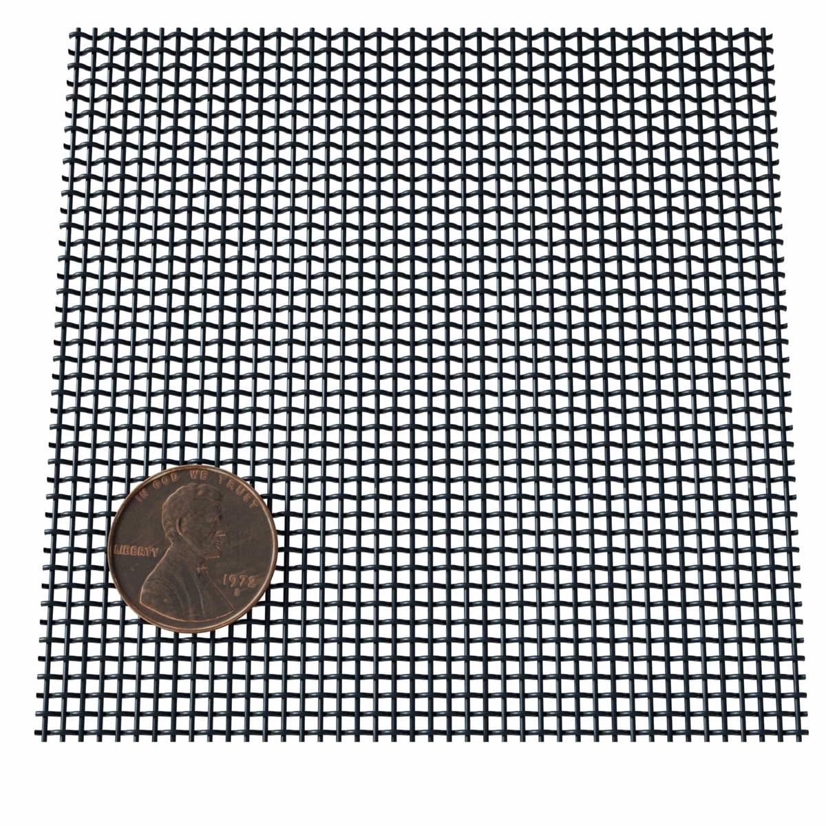 Fine Wire Mesh for Decorative Wire Grilles - 20 L x 48 W Flat Black