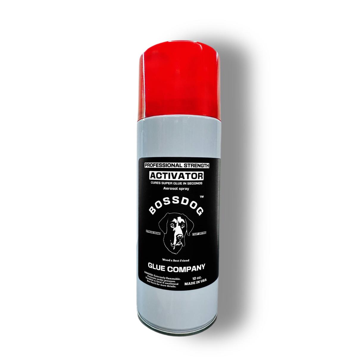 10 oz Aerosol BOSSDOG Professional Strength Super Glue ACTIVATOR