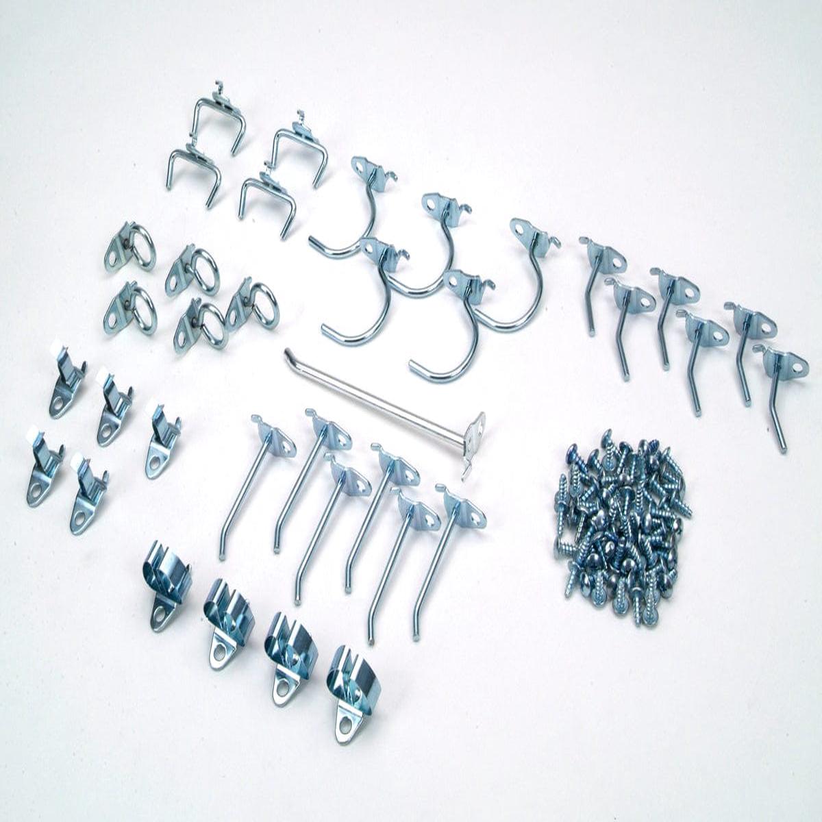 36 Pc Steel Hook Assortment for DuraBoard or Pegboard