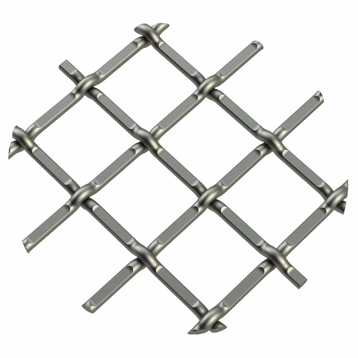 5 Round Single Diamond Decorative Grille - Antique Pewter 18 W x 48 L Sheet
