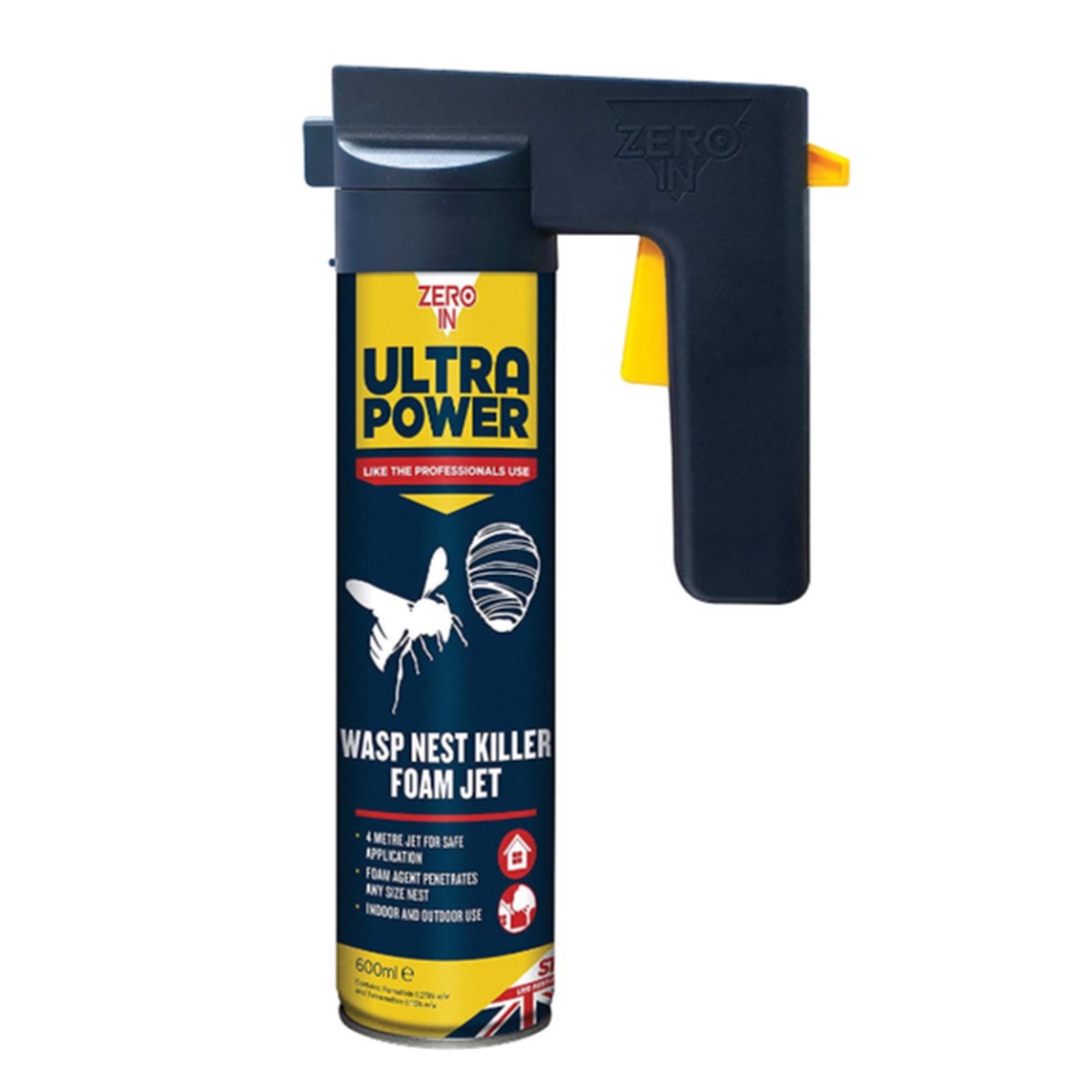 Zero In Ultra Power Foam Wasp Nest Killer 600ml