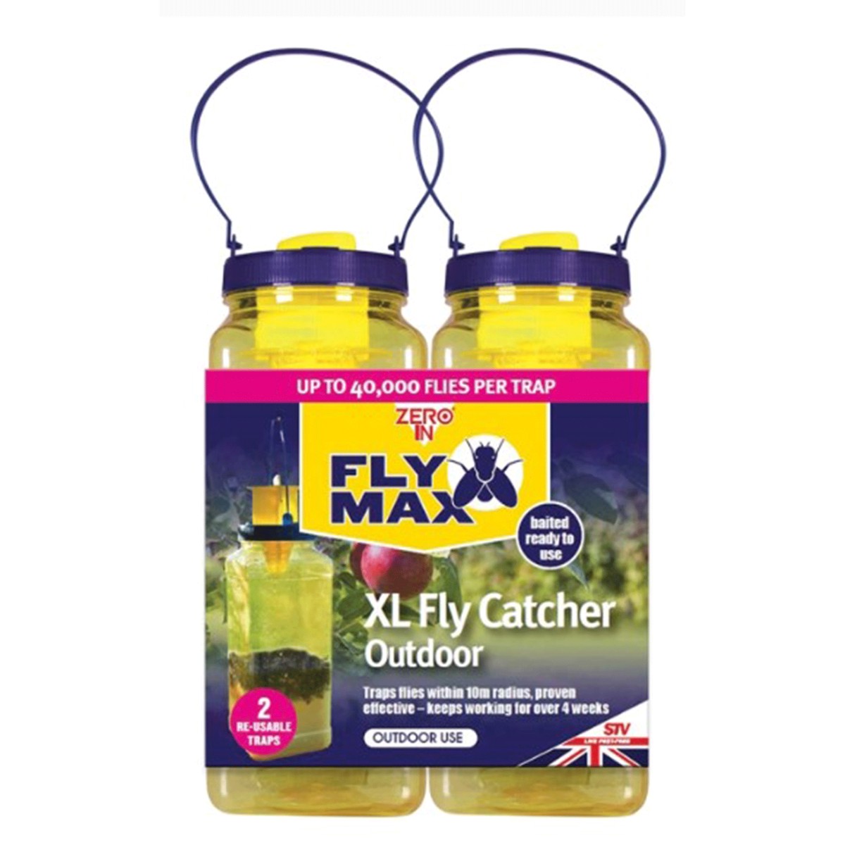Zero In Fly Max XL Fly Catcher Outdoor Twinpack
