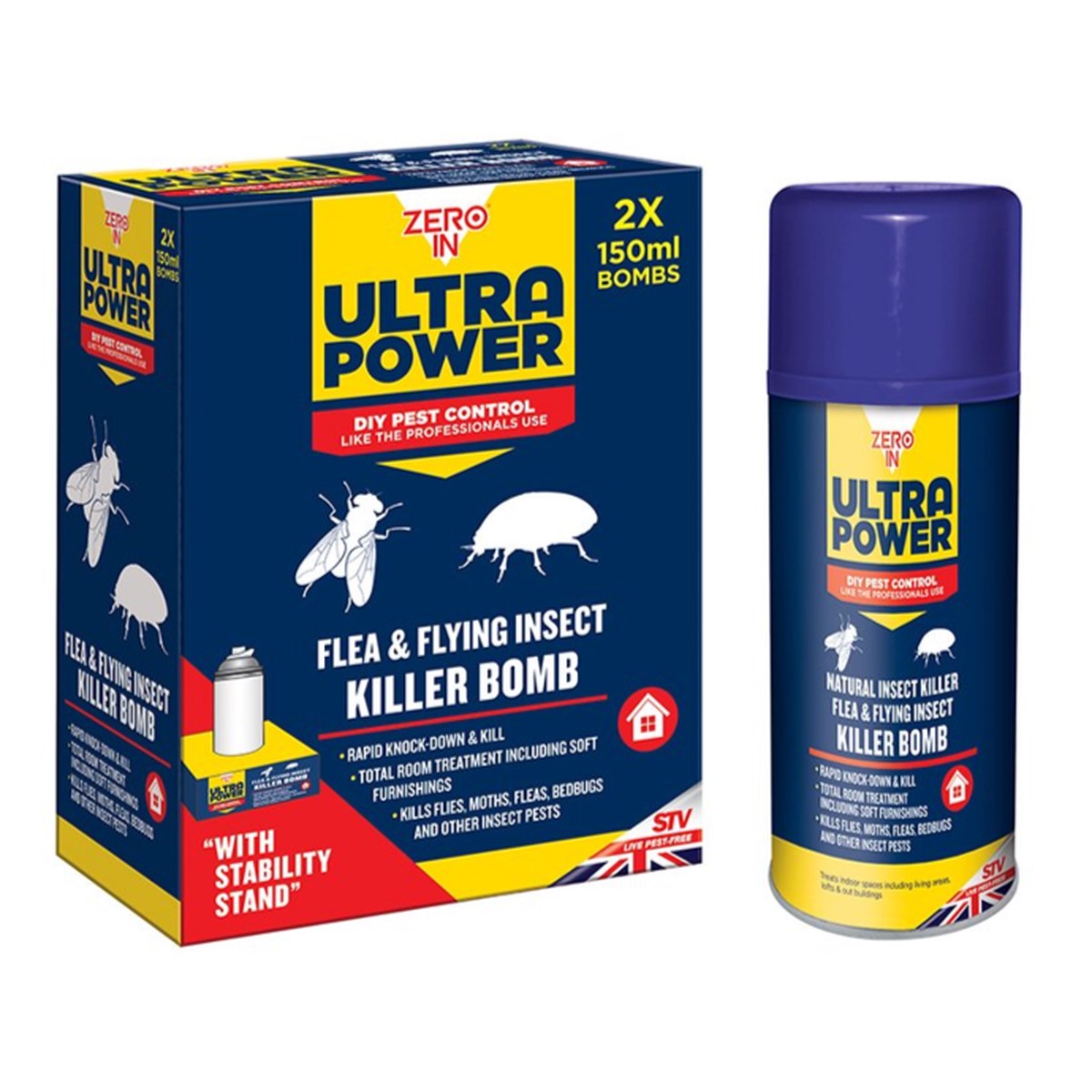 Zero In Natural One-Shot Flea Flying Insect Killer Bomb